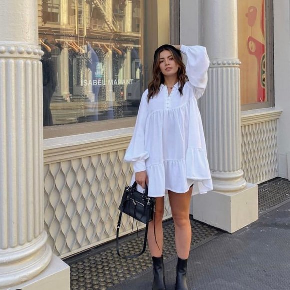 Danielle Bernstein Baby-Doll Mini Dress - Picture 2 of 6